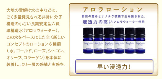 長期安定型六員環造水を使用した、こだわりの美容液