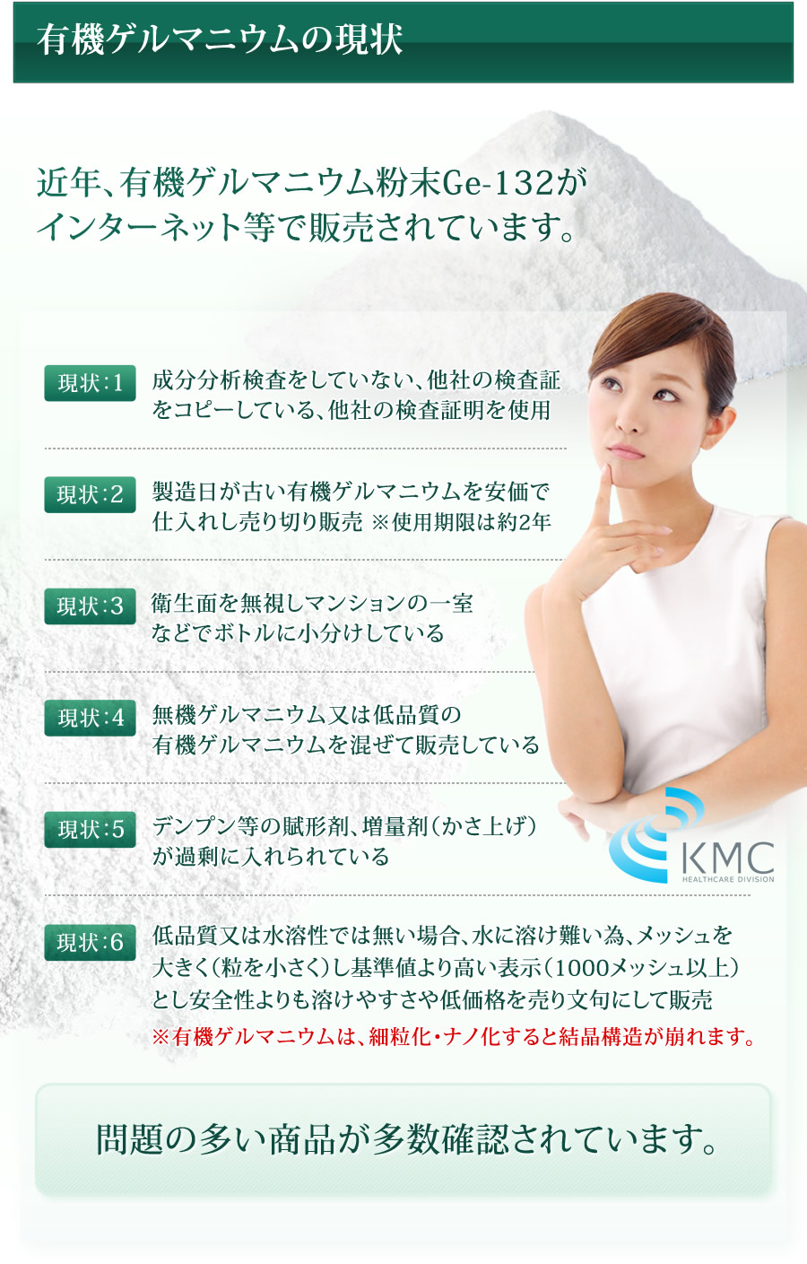 有機ゲルマニウムの現状