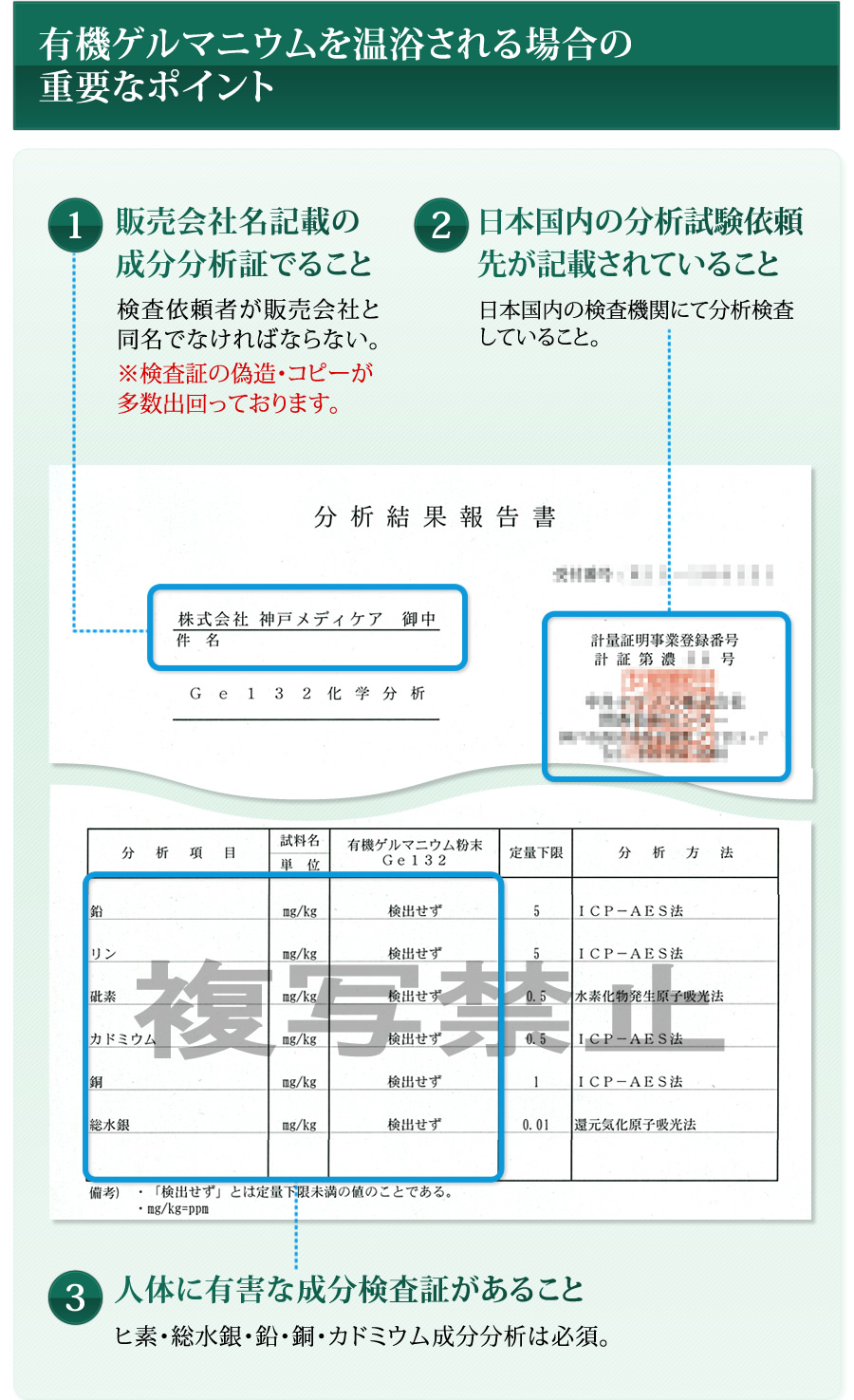有機ゲルマニウムを温浴される場合の重要なポイント