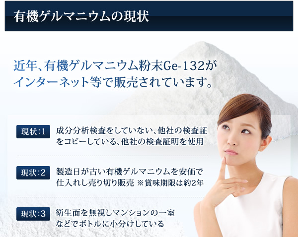 有機ゲルマニウムの現状