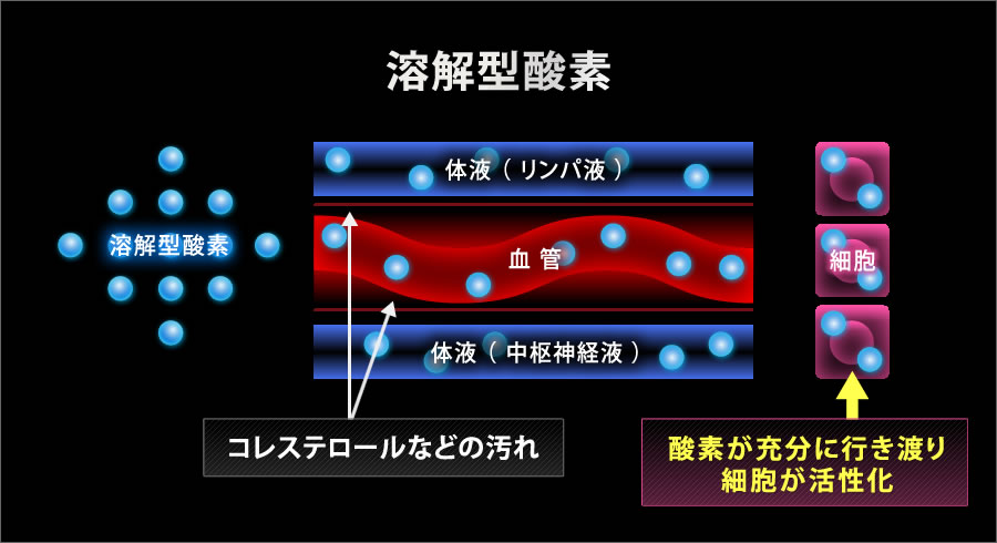 溶解型酸素説明イラスト