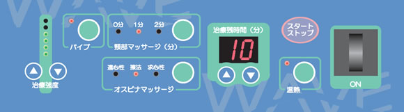 見やすい操作パネルで使いやすい