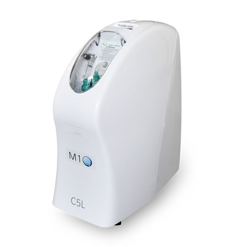 美容/健康 その他 【即納】酸素発生器M1O2-C5L【日本製】【流量5L/分時に濃度93%】2人同時利用可能。高濃度大流量スリムデザイン24時間連続運転