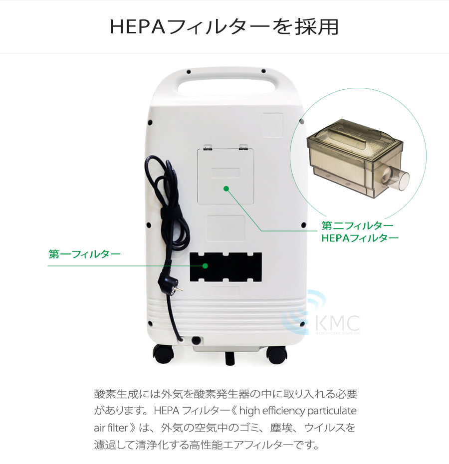 HEPAフィルターを採用