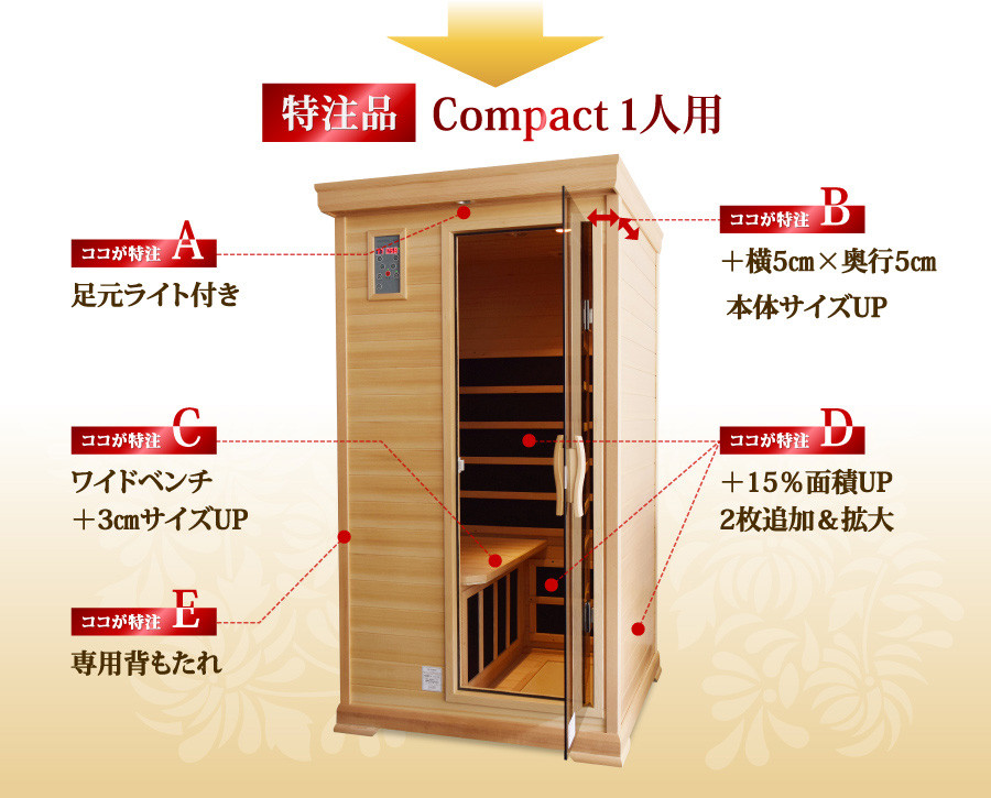 特注品コンパクトワイド1人用