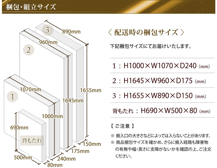 〈 配送時の梱包サイズ 〉